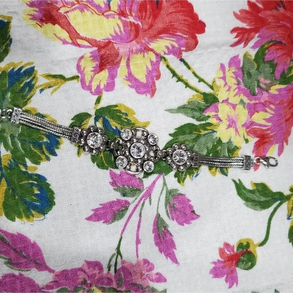 Brighton gorgeous starburst jeweled crystal‎ bracelet new!!!